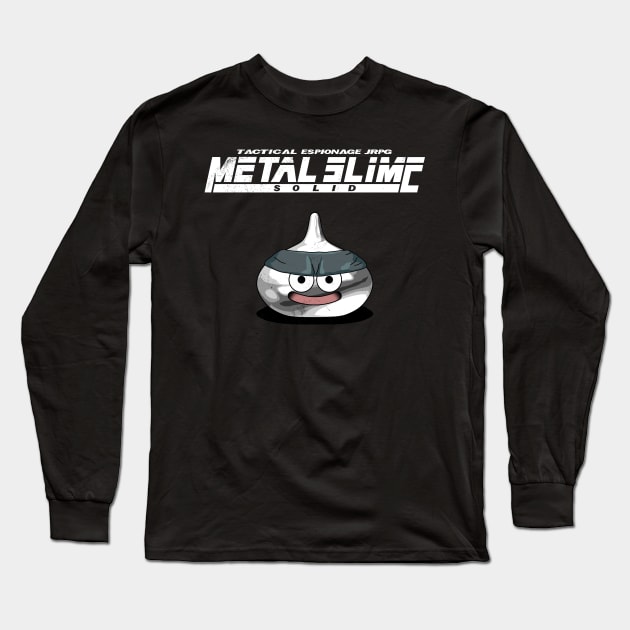 Metal Slime Solid - White Long Sleeve T-Shirt by CCDesign